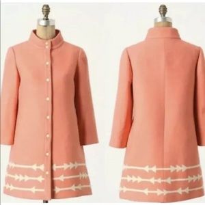 Anthropologie Lauren Moffatt Eastward Dress Coat Small